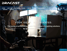 Tablet Screenshot of dracast.com